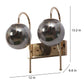 JS-VP S-435-2W Modern Wall Lights 2xE27 Mild Steel & Glass Material Gold & Smoke Finish