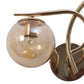 JS-VP S-436-2W Modern Wall Lights 2xE27 Mild Steel & Glass Material Gold & Champaign Finish