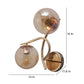 JS-VP S-436-2W Modern Wall Lights 2xE27 Mild Steel & Glass Material Gold & Champaign Finish