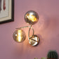 JS-VP S-437-2W Modern Wall Lights 2xE27 Mild Steel & Glass Material Gold & Smoke Finish