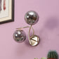 JS-VP S-437-2W Modern Wall Lights 2xE27 Mild Steel & Glass Material Gold & Smoke Finish