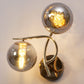 JS-VP S-437-2W Modern Wall Lights 2xE27 Mild Steel & Glass Material Gold & Smoke Finish