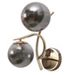 JS-VP S-437-2W Modern Wall Lights 2xE27 Mild Steel & Glass Material Gold & Smoke Finish