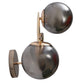 JS-VP S-437-2W Modern Wall Lights 2xE27 Mild Steel & Glass Material Gold & Smoke Finish