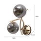 JS-VP S-437-2W Modern Wall Lights 2xE27 Mild Steel & Glass Material Gold & Smoke Finish