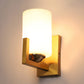 JS-VP S-497-1W Modern Wall Lights 2xE27 Mild Steel & Glass Material Antique, Brown & White Finish