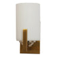 JS-VP S-497-1W Modern Wall Lights 2xE27 Mild Steel & Glass Material Antique, Brown & White Finish