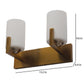 JS-VP S-497-2W Modern Wall Lights 2xE27 Mild Steel & Glass Material Antique & White Finish