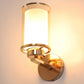 JS-VP S-440-1W Modern Wall Lights 1xE27 Mild Steel & Glass Material Gold & Champaign Finish