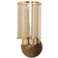 JS-VP S-440-1W Modern Wall Lights 1xE27 Mild Steel & Glass Material Gold & Champaign Finish