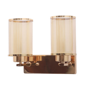JS-VP S-440-2W Modern Wall Lights 1xE27 Mild Steel & Glass Material Gold & Champaign Finish