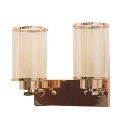 JS-VP S-440-2W Modern Wall Lights 1xE27 Mild Steel & Glass Material Gold & Champaign Finish