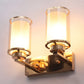 JS-VP S-440-2W Modern Wall Lights 1xE27 Mild Steel & Glass Material Gold & Champaign Finish