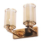 JS-VP S-440-2W Modern Wall Lights 1xE27 Mild Steel & Glass Material Gold & Champaign Finish