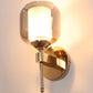 JS-VP S-443-1W Modern Wall Lights 1xE27 Mild Steel & Glass Material Gold & Smoke Finish