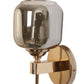 JS-VP S-443-1W Modern Wall Lights 1xE27 Mild Steel & Glass Material Gold & Smoke Finish