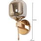 JS-VP S-443-1W Modern Wall Lights 1xE27 Mild Steel & Glass Material Gold & Smoke Finish