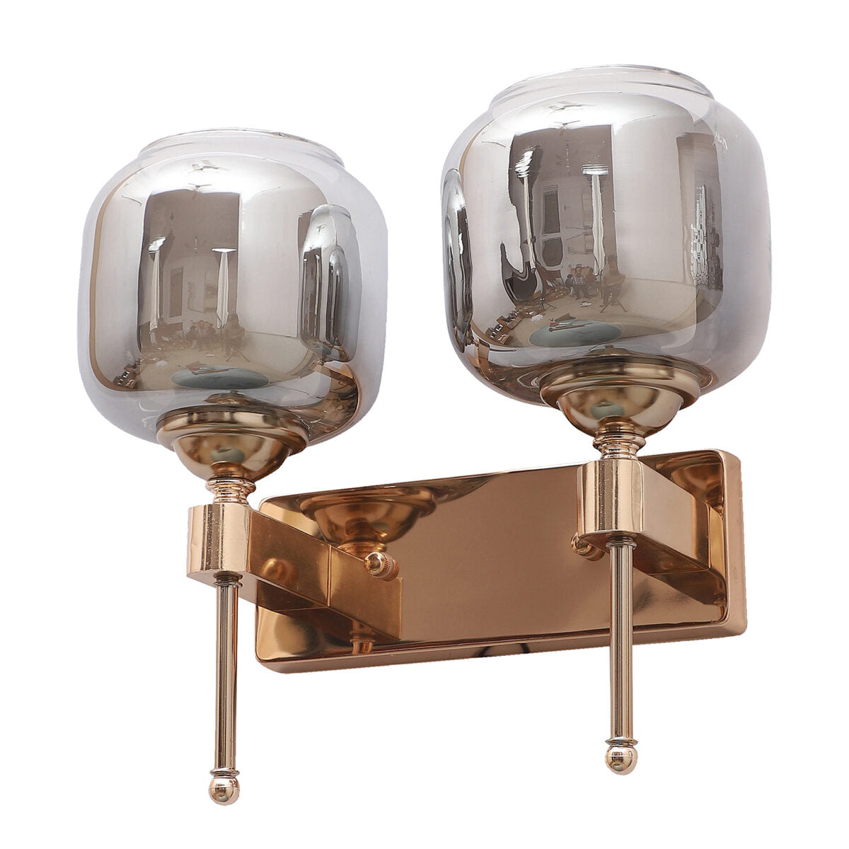 Smoky Gold Glass Wall Lights