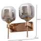 JS-VP S-443-2W Modern Wall Lights 1xE27 Mild Steel & Glass Material Gold & Smoke Finish
