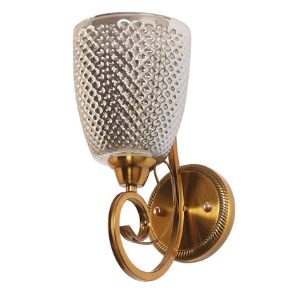 JS-VP S-467-1W Modern Wall Lights 1xE27 Mild Steel & Glass Material Antique & Smoke Finish