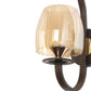 JS-VP S-487-1W Modern Wall Lights 1xE27 Mild Steel & Glass Material Brown & Champaign Finish