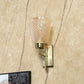 JS-VP S-483-1W Modern Wall Lights 1xE27 Mild Steel & Glass Material Antique & Champaign Finish