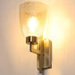 JS-VP S-483-1W Modern Wall Lights 1xE27 Mild Steel & Glass Material Antique & Champaign Finish