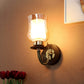 JS-VP S-486-1W Modern Wall Lights 1xE27 Mild Steel & Glass Material Antique & Champaign Finish