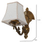 JS-VP S-490-1W Cloth Shade Wall Lights 1xE27 Mild Steel & Fabric Material Antique & Cream Finish