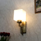 JS-VP S-492-1W Modern Wall Lights 1xE27 Mild Steel & Fabric Material Antique & White Finish