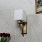 JS-VP S-492-1W Modern Wall Lights 1xE27 Mild Steel & Fabric Material Antique & White Finish