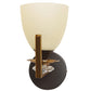 JS-VP S-495-1W Modern Wall Lights 1xE27 Mild Steel & Glass Material Antique, Brown & White Finish