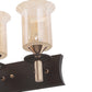 JS-VP S-501-2W Wooden Wall Lights 1xE27 Mild Steel, Wood & Glass Material Brown, Gold & Champaign Finish