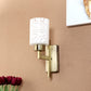 JS-VP S-502-1W Modern Wall Lights 1xE27 Mild Steel & Glass Material Antique & White Finish