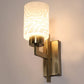 JS-VP S-502-1W Modern Wall Lights 1xE27 Mild Steel & Glass Material Antique & White Finish