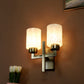JS-VP S-502-2W Modern Wall Lights 2xE27 Mild Steel & Glass Material Antique & White Finish