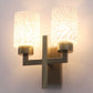 JS-VP S-502-2W Modern Wall Lights 2xE27 Mild Steel & Glass Material Antique & White Finish
