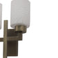 JS-VP S-502-2W Modern Wall Lights 2xE27 Mild Steel & Glass Material Antique & White Finish