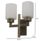 JS-VP S-502-2W Modern Wall Lights 2xE27 Mild Steel & Glass Material Antique & White Finish