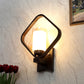 JS-VP S-503-1W Modern Wall Lights 1xE27 Mild Steel & Glass Material Brown & Champaign Finish