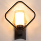 JS-VP S-503-1W Modern Wall Lights 1xE27 Mild Steel & Glass Material Brown & Champaign Finish