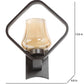 JS-VP S-503-1W Modern Wall Lights 1xE27 Mild Steel & Glass Material Brown & Champaign Finish