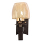 JS-VP S-504-1W Modern Wall Lights 1xE27 Mild Steel & Glass Material Brown & Champaign Finish