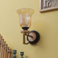 JS-VP S-493-1W Modern Wall Lights 1xE27 Mild Steel & Glass Material Antique brown & Champaign Finish