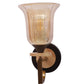 JS-VP S-493-1W Modern Wall Lights 1xE27 Mild Steel & Glass Material Antique brown & Champaign Finish