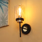 JS-VP S-517-1W Modern Wall Lights 1xE27 Mild Steel & Glass Material Black, Gold & Champaign Finish