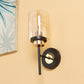 JS-VP S-517-1W Modern Wall Lights 1xE27 Mild Steel & Glass Material Black, Gold & Champaign Finish