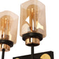 JS-VP S-517-2W Modern Wall Lights 2xE27 Mild Steel & Glass Material Black, Gold & Champaign Finish