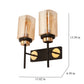 JS-VP S-517-2W Modern Wall Lights 2xE27 Mild Steel & Glass Material Black, Gold & Champaign Finish
