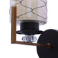 JS-VP S-544-1W Modern Wall Lights 1xE27 Mild Steel & Glass Material Brown & Champaign Finish